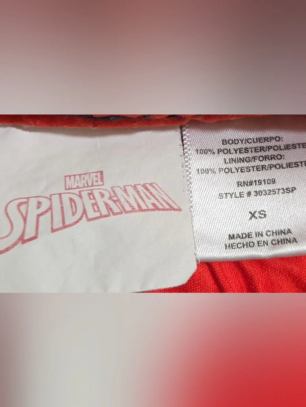Marvel Spider-Man Boys Swim Trunks Shorts Gray Blue Red XS Superhero Beach Pool